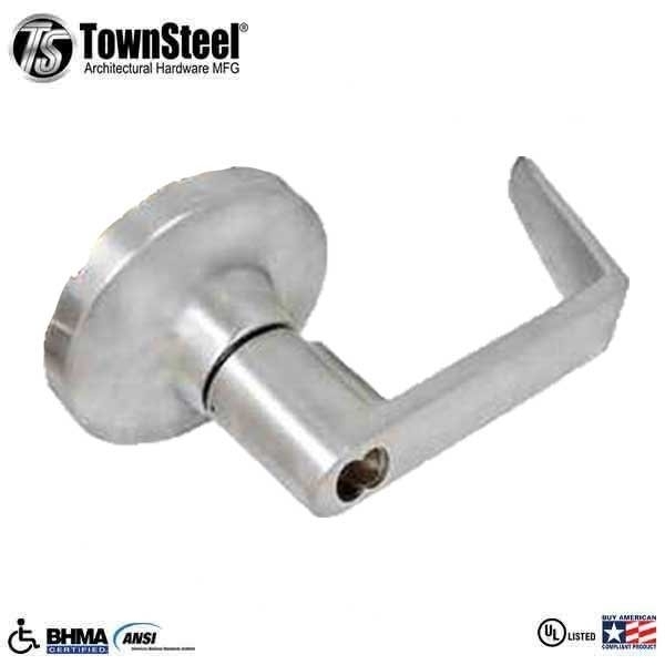 Townsteel F09 Storeroom, Night Latch, Key Retracts Latch Bolt, for Mortise Exit Device, Lever Prepped SFIC (Co TNS-ED8900LS-09-M-SFIC-626